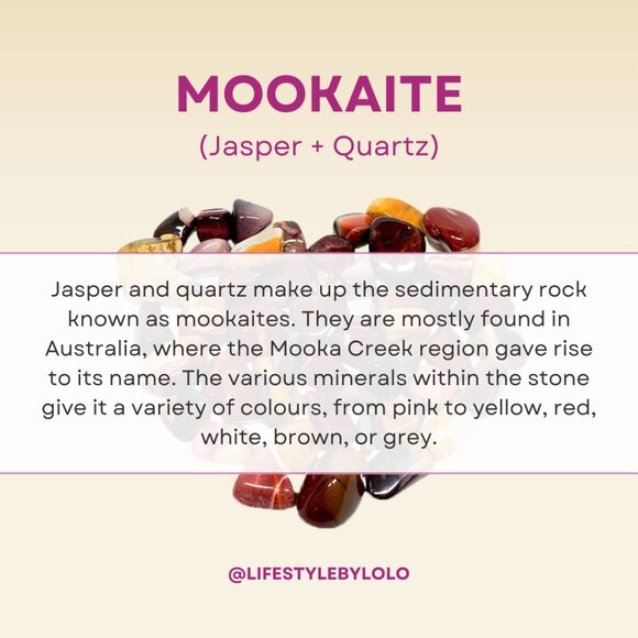 Mookaite Cancer Zodiac Beaded Bracelet - Picture 4 of 6